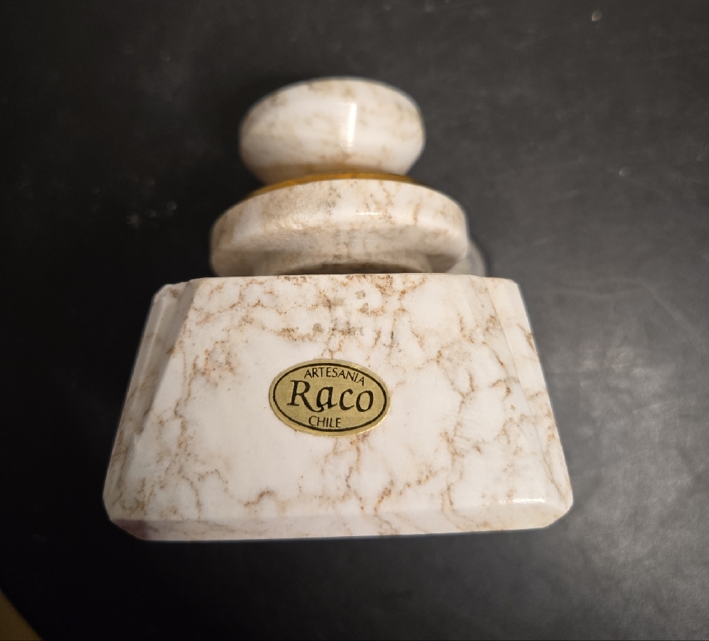 Artesania Raco Marble and Gold Vessel Paperweight - Picture 10 of 10